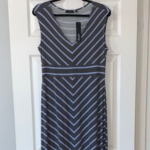 Apt 9 for Kohl’s Gray/Blue Long Maxi Dress Large